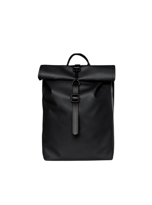 Black Rains Rolltop Rucksack Mini Backpack