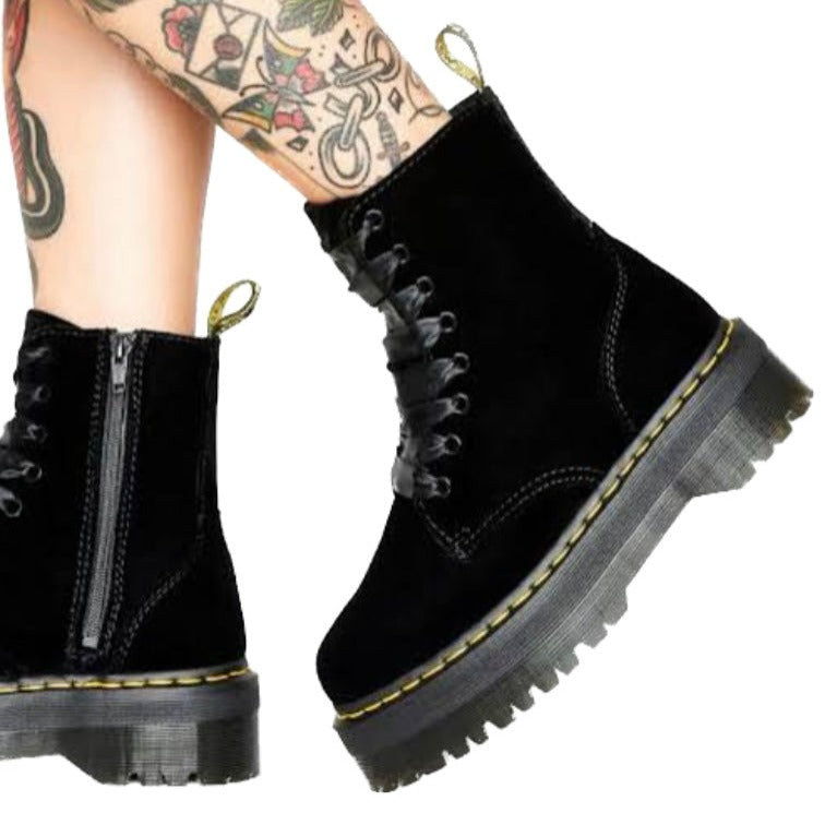 Jadon Max 8 Eye Boot Velvet