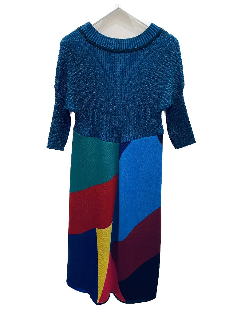 Diamond Knit Wool Dress