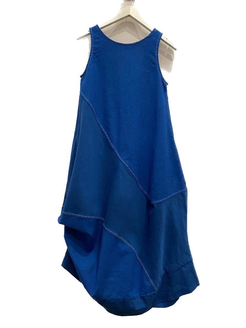 Over-Dyed Diagonal Dress