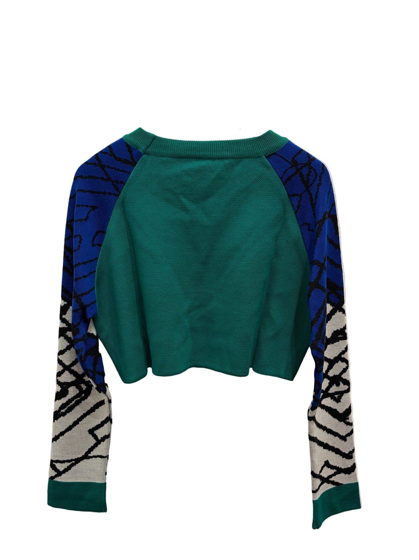 Raglan Crop Knit Royal