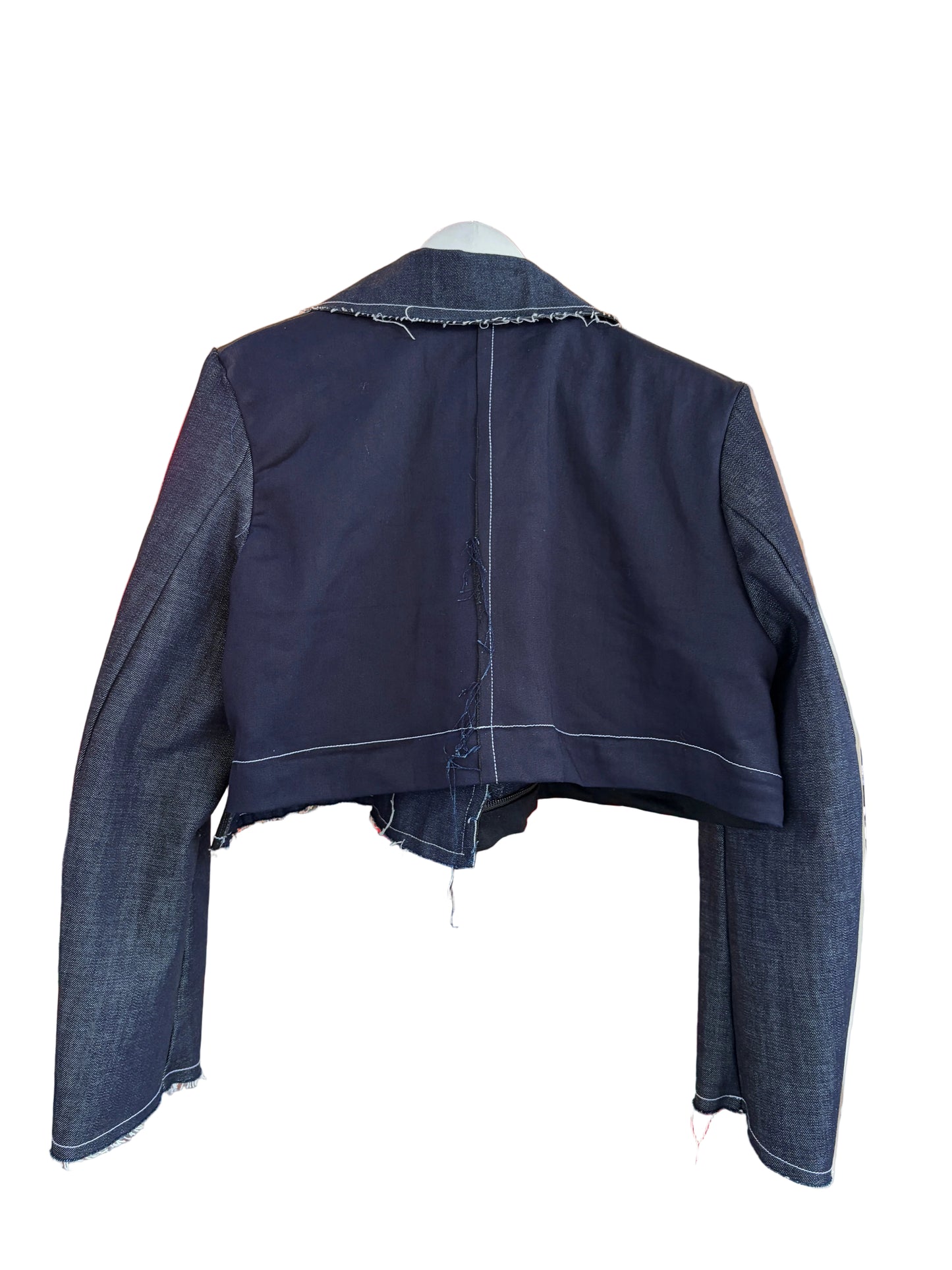 Crop coat Denim