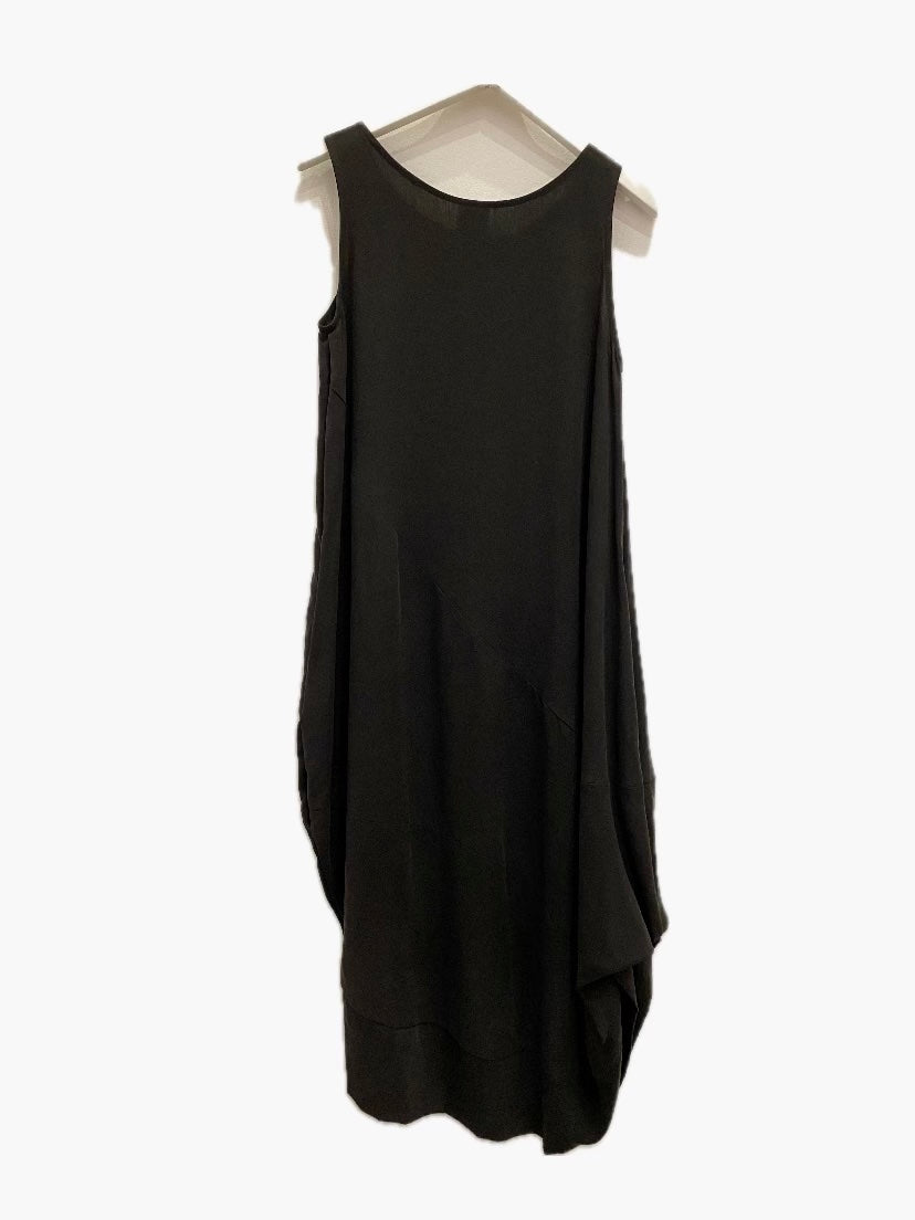 Black Diagonal Dress Rayon