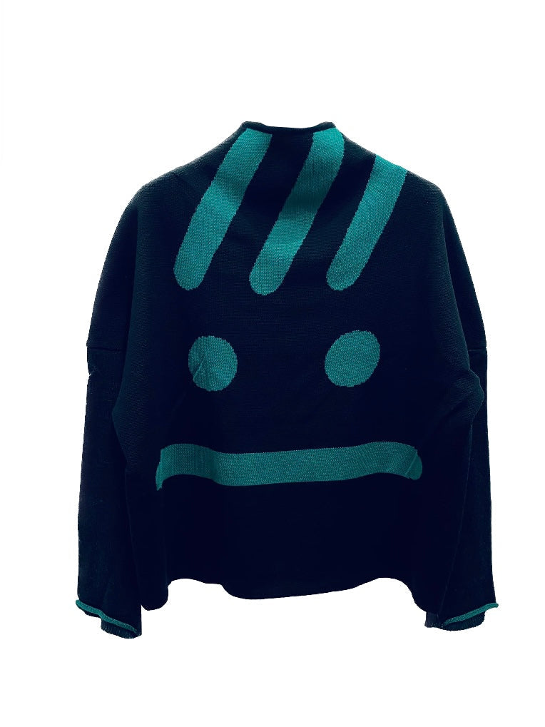 Emerald Meh Face Knit