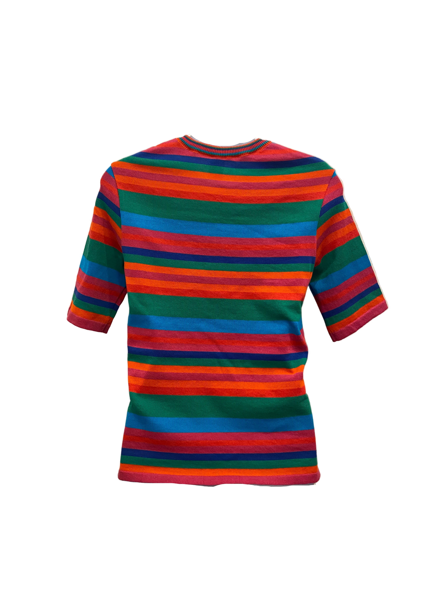 Stripe knit tee Bright