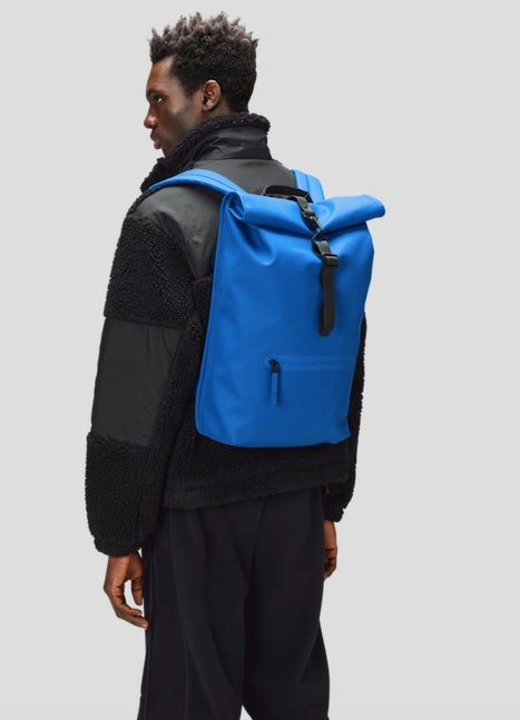Waves Blue Rains Rolltop Rucksack W3