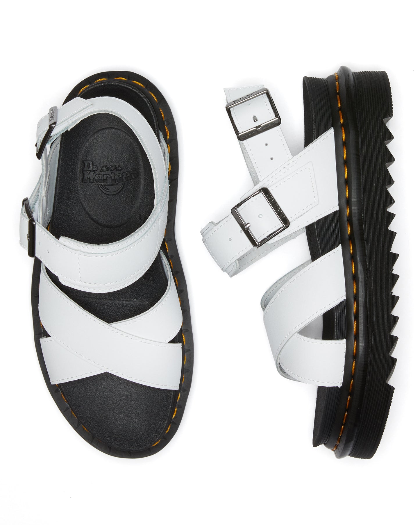 White Voss II Dr Martens Sandals