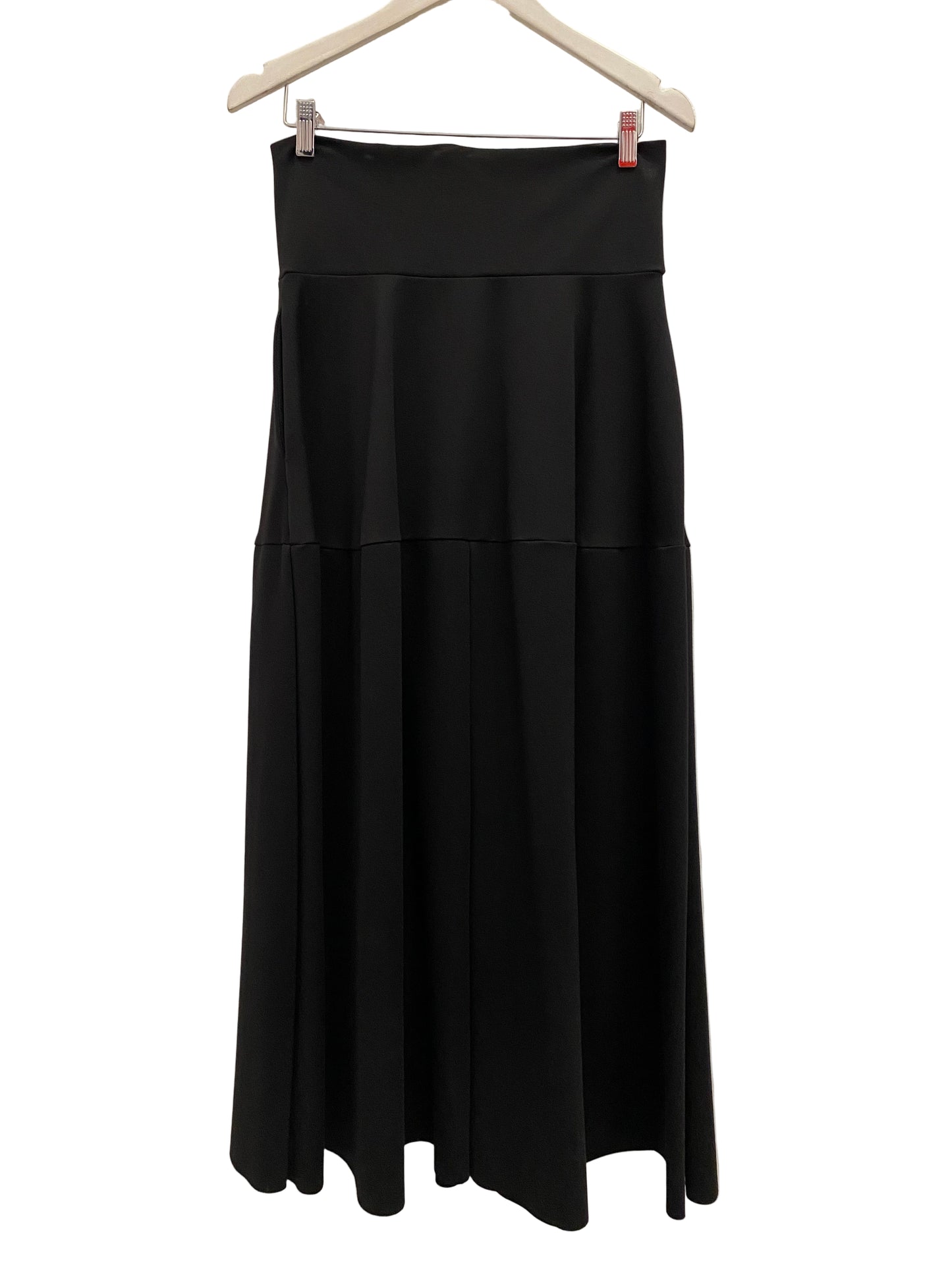 Black ponte funnel skirt