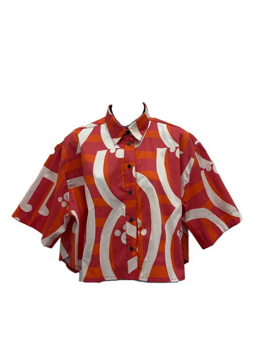 Crop Shirt Twin Print