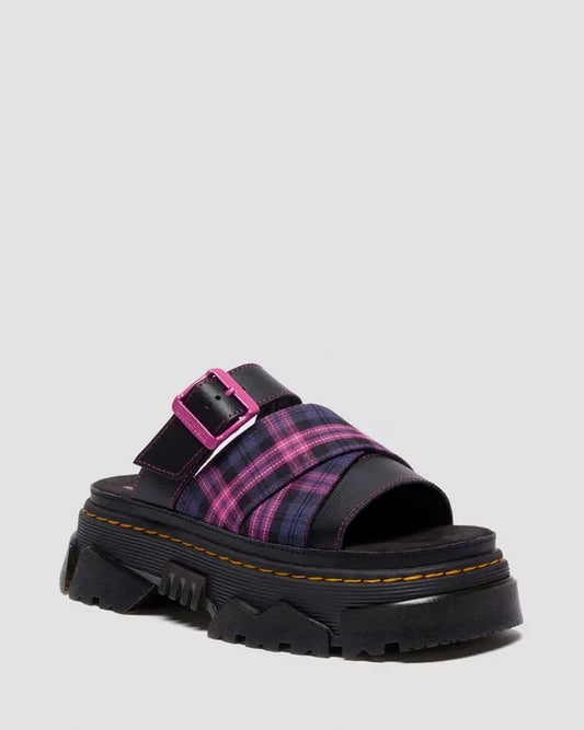 Mattison slide sandal Dr Martens Tartan