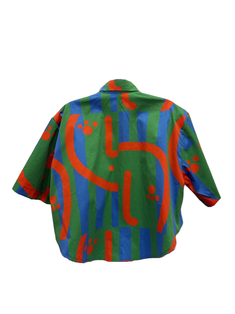 Crop Shirt Twin print