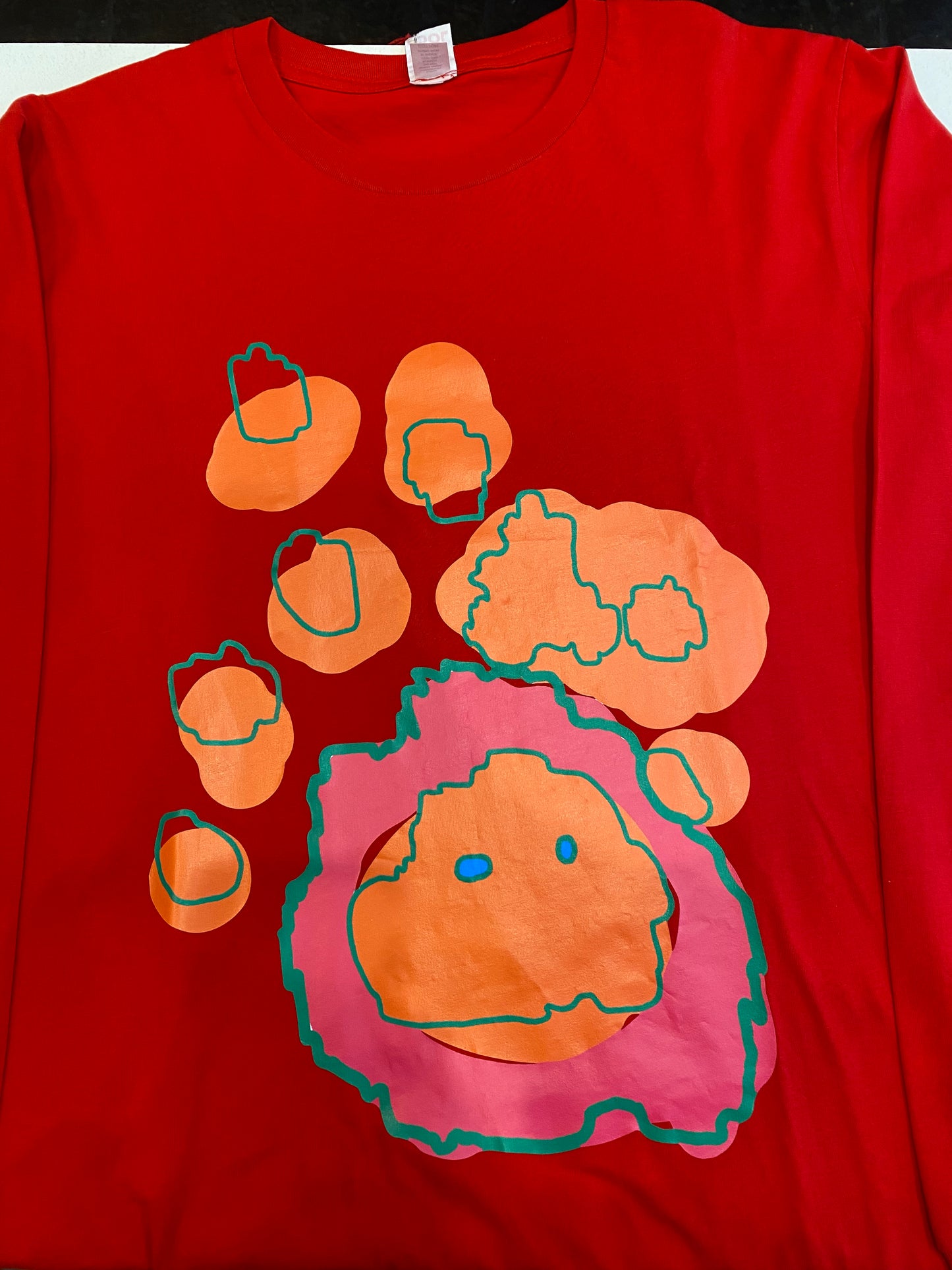 LS Tee Flaming Egg print