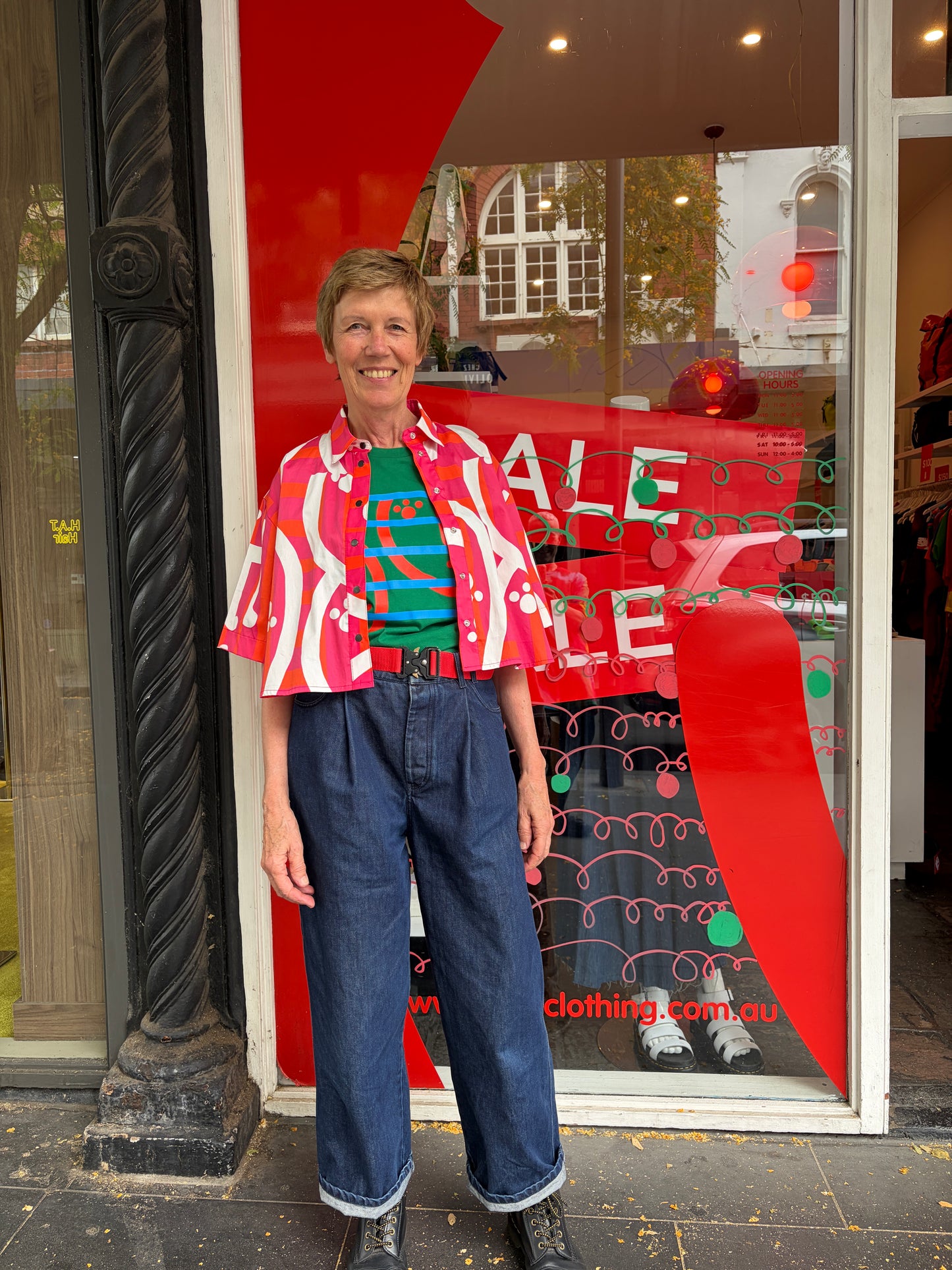 Crop Shirt Twin print