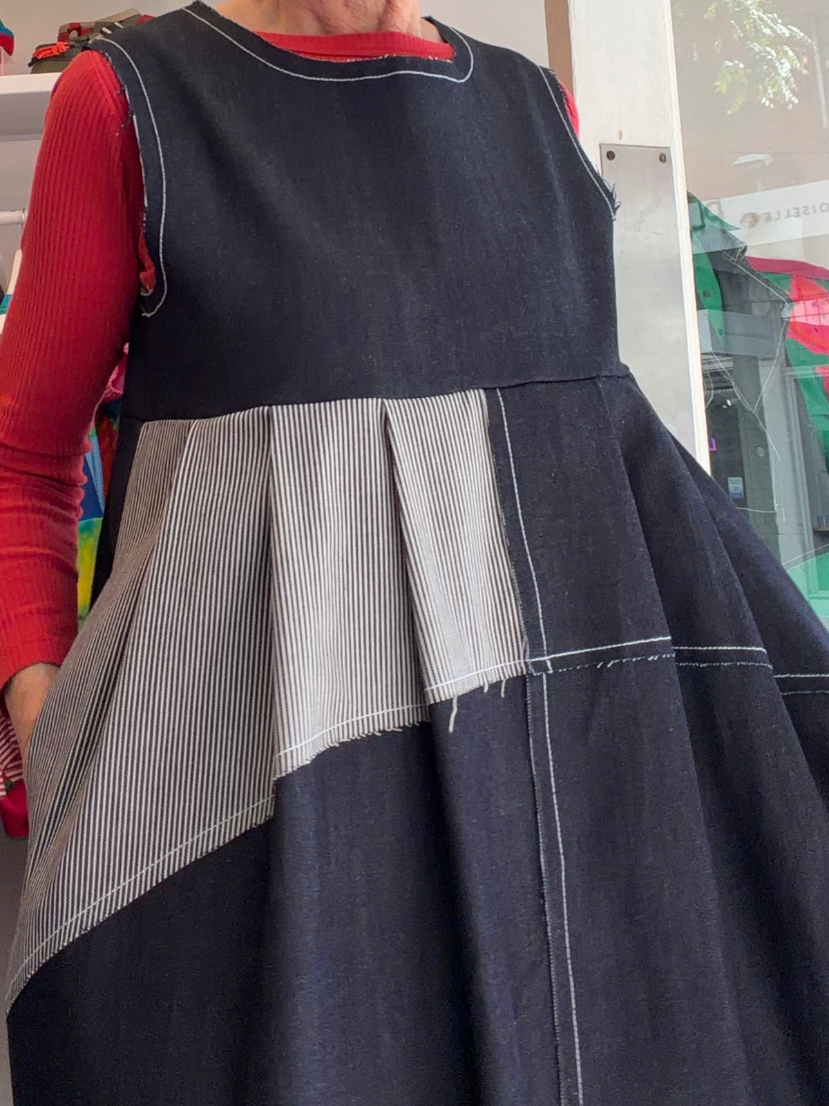 TUCK FRONT DRESS