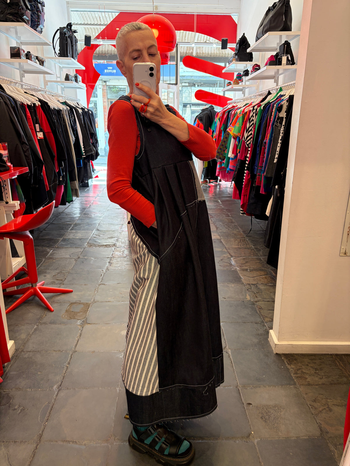 TUCK FRONT DRESS