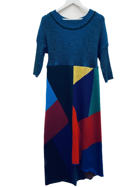 Diamond Knit Wool Dress
