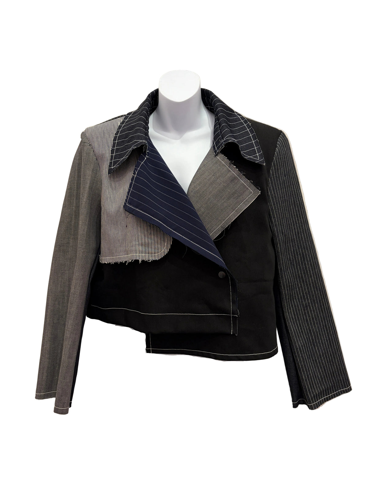 CROP COAT DENIM