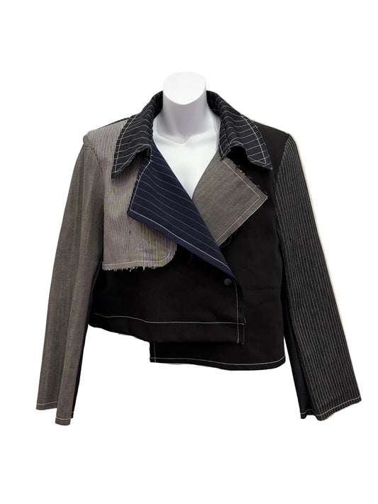 CROP COAT DENIM