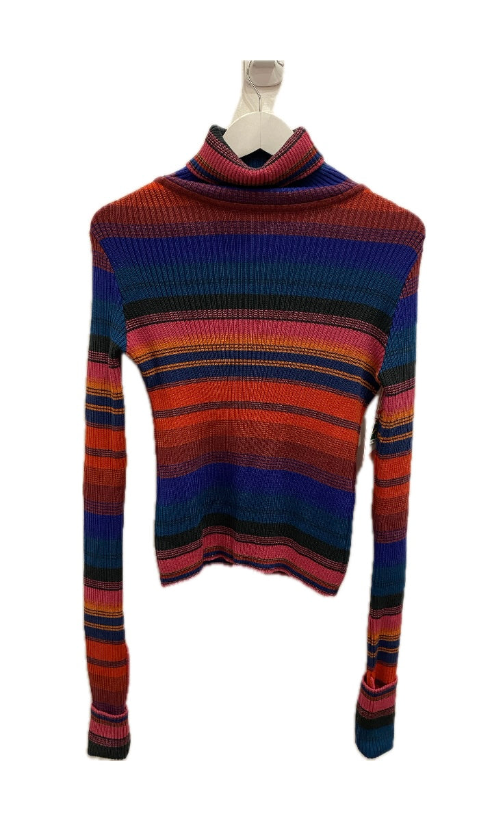 Roll Neck Rib Knit Bright