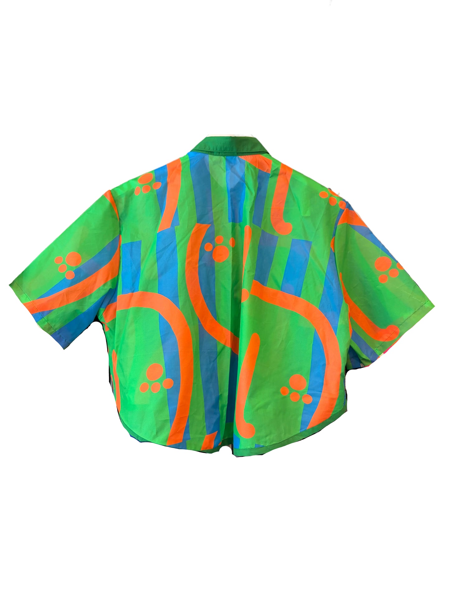 Silk Crop Print Shirt