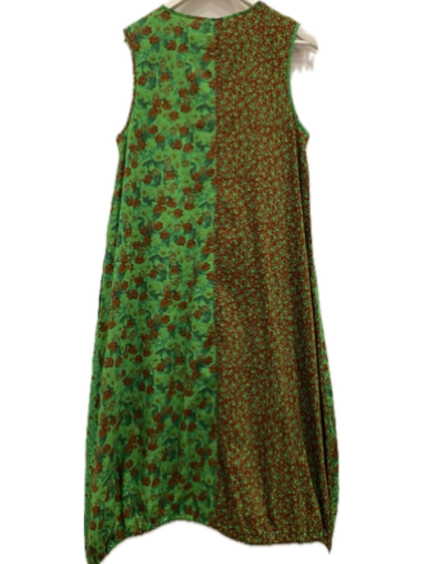 Green Floral dress