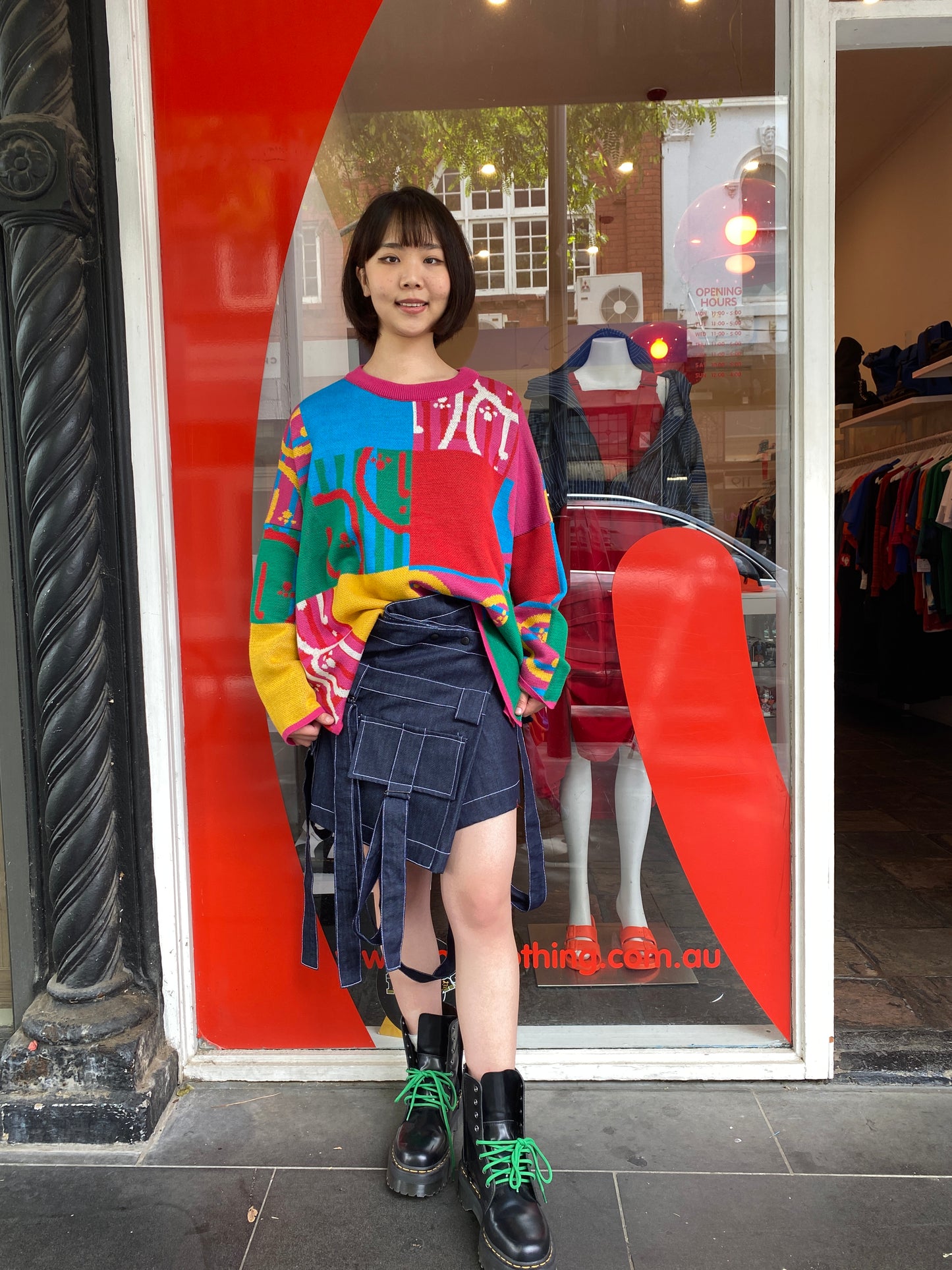 Wrap strap skirt Pink