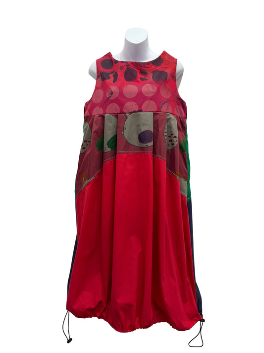 Tuck front dress One Off pink