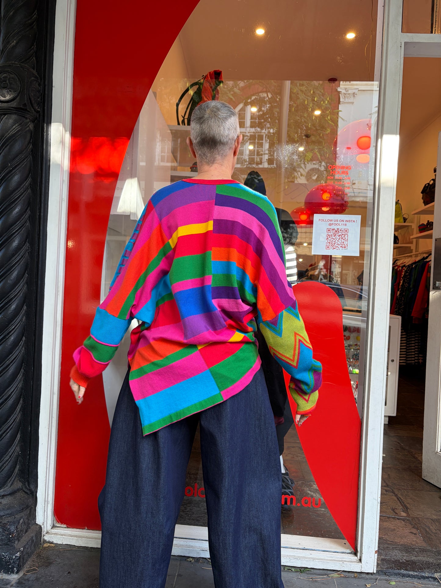 Jigsaw knit Bright mix