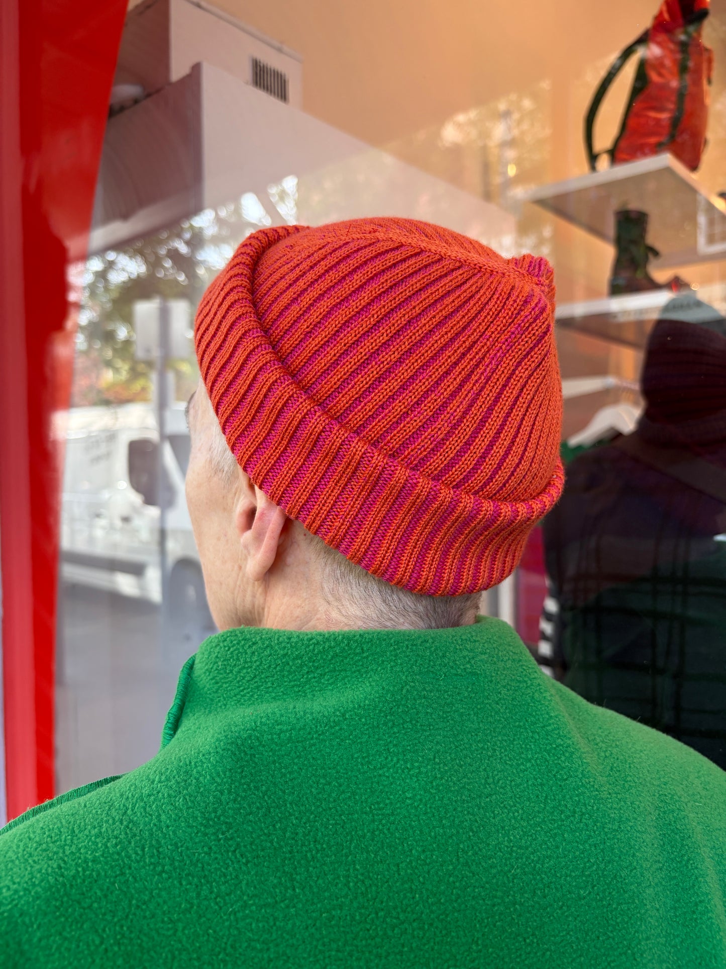 Rib beanie Two Colour