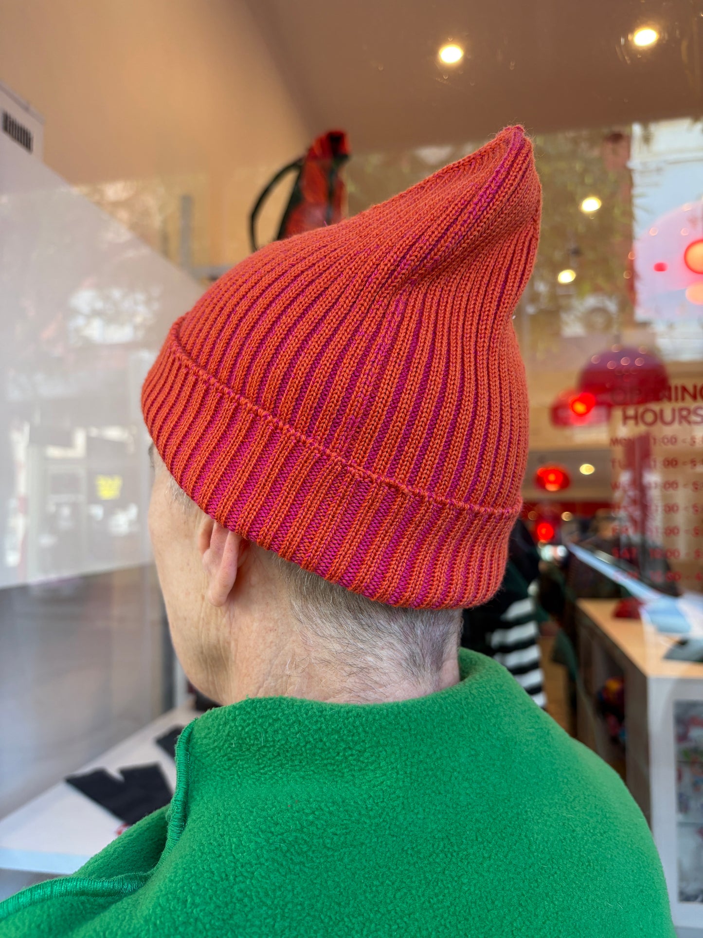 Rib beanie Two Colour