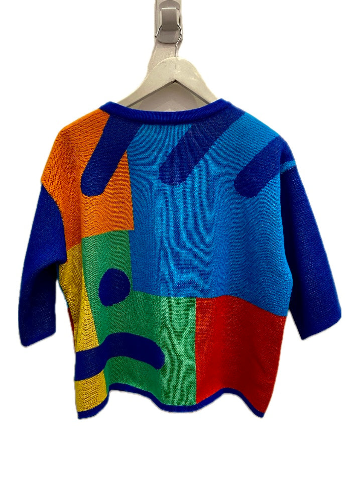 Bright Patch Face Knit