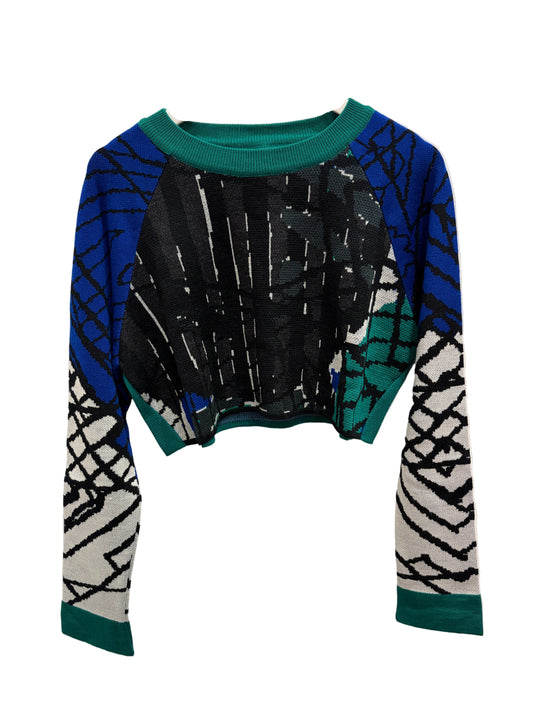 Raglan Crop Knit Royal