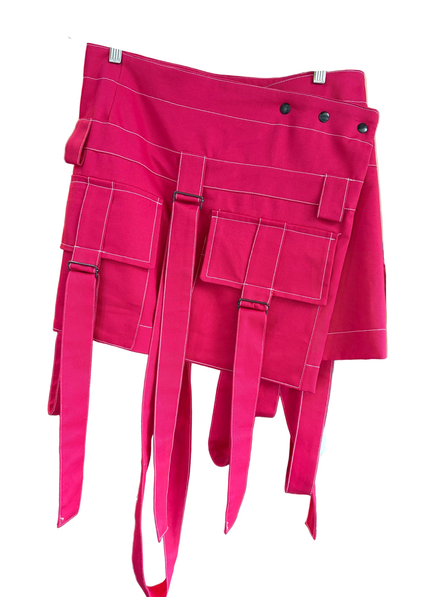 Wrap strap skirt Pink
