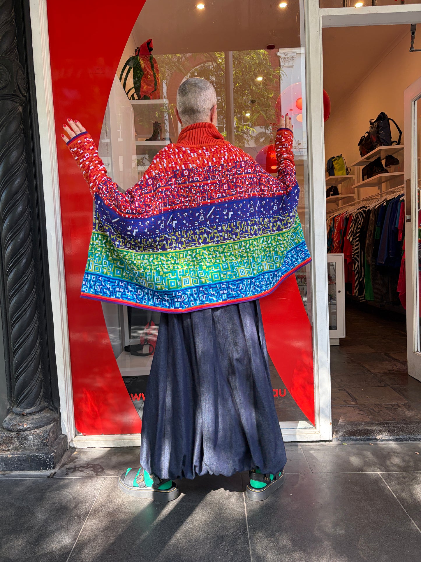 Wide Grid knit Bright