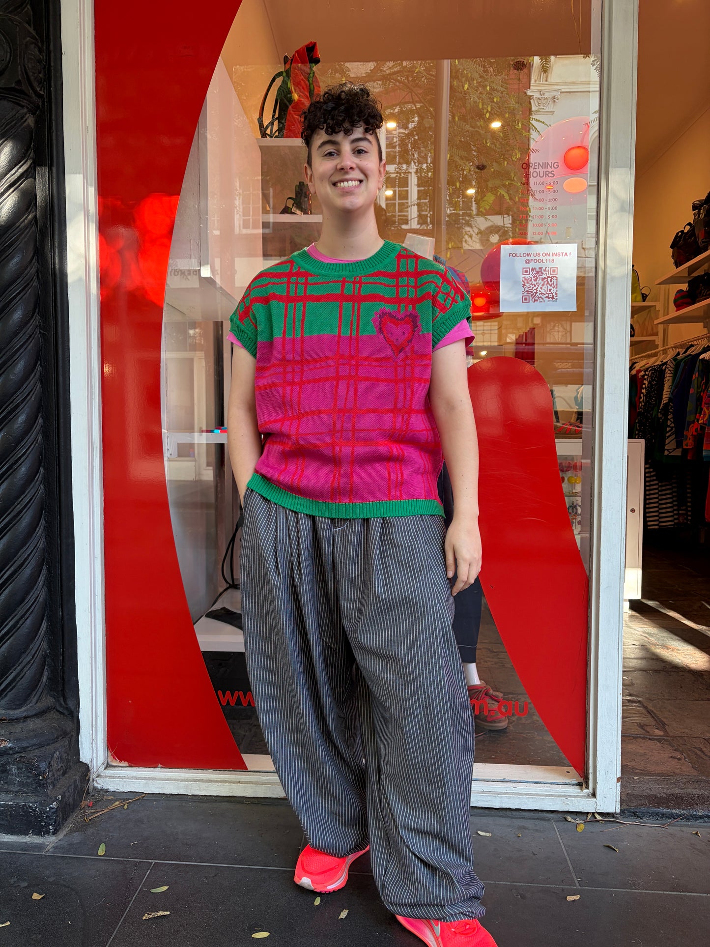 Heartstopper Vest Fuschia
