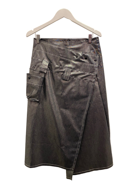 Pocket Wrap Ankle Skirt