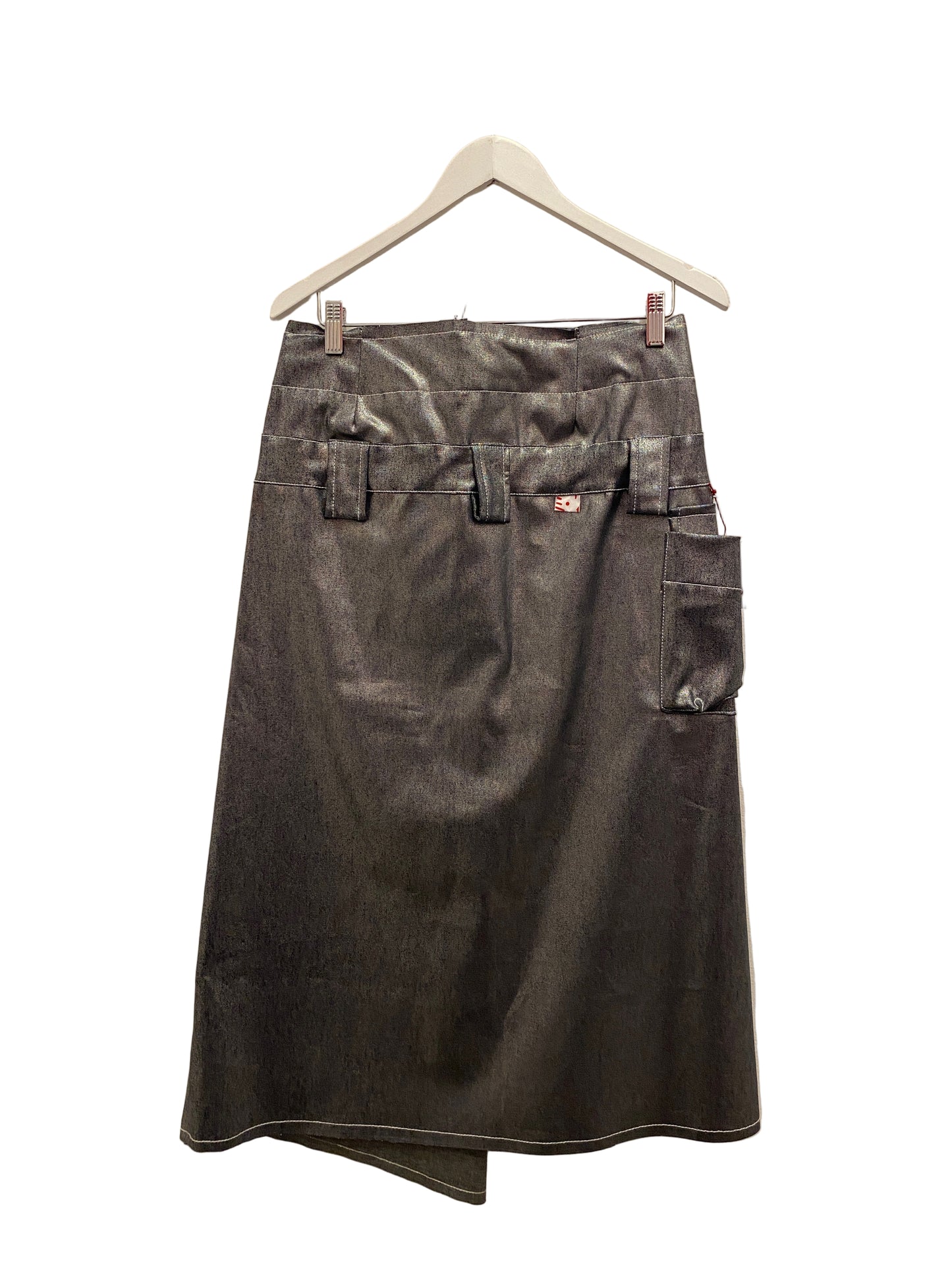 Pocket Wrap Ankle Skirt