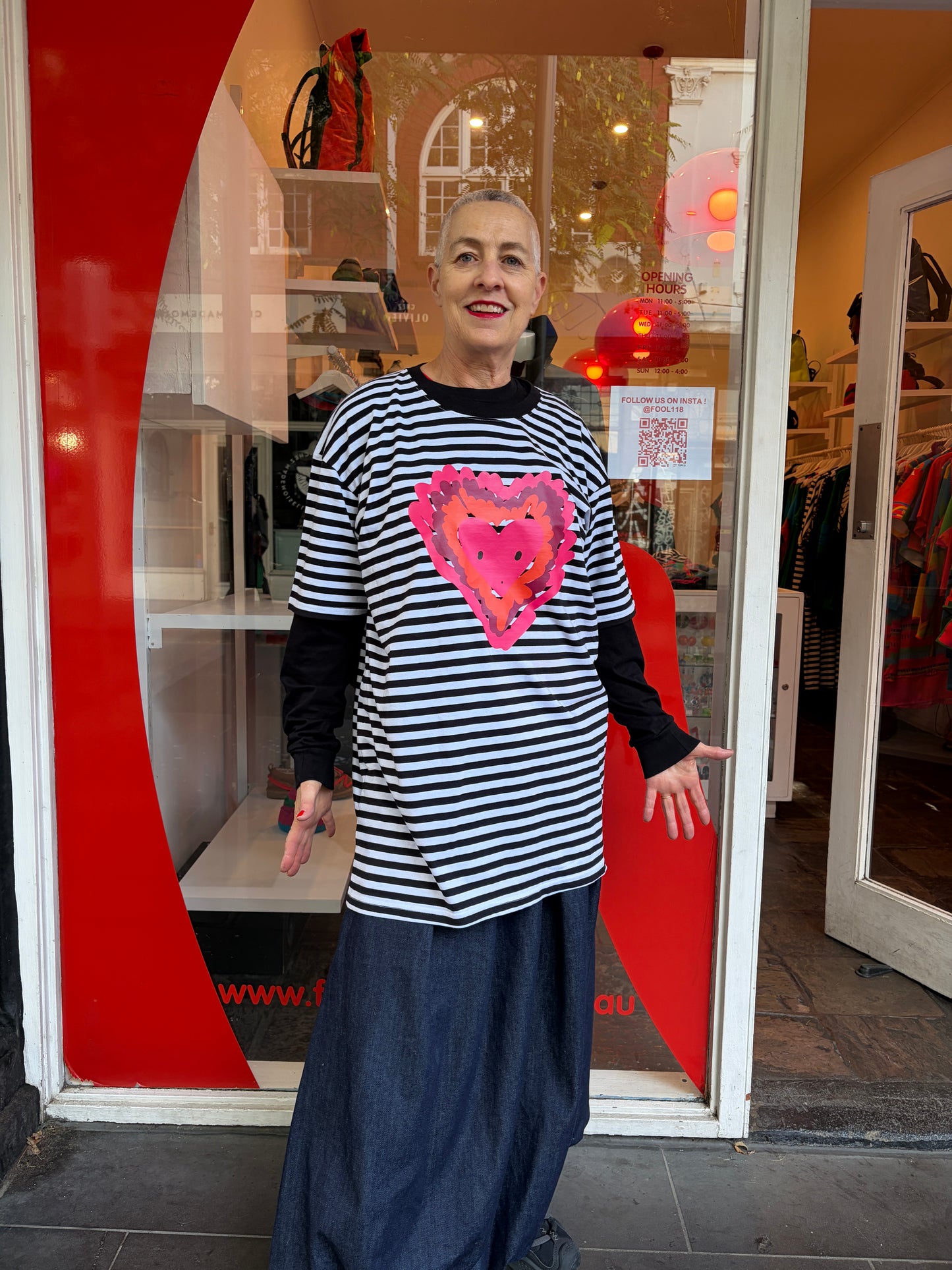 SS stripe heartstopper tee