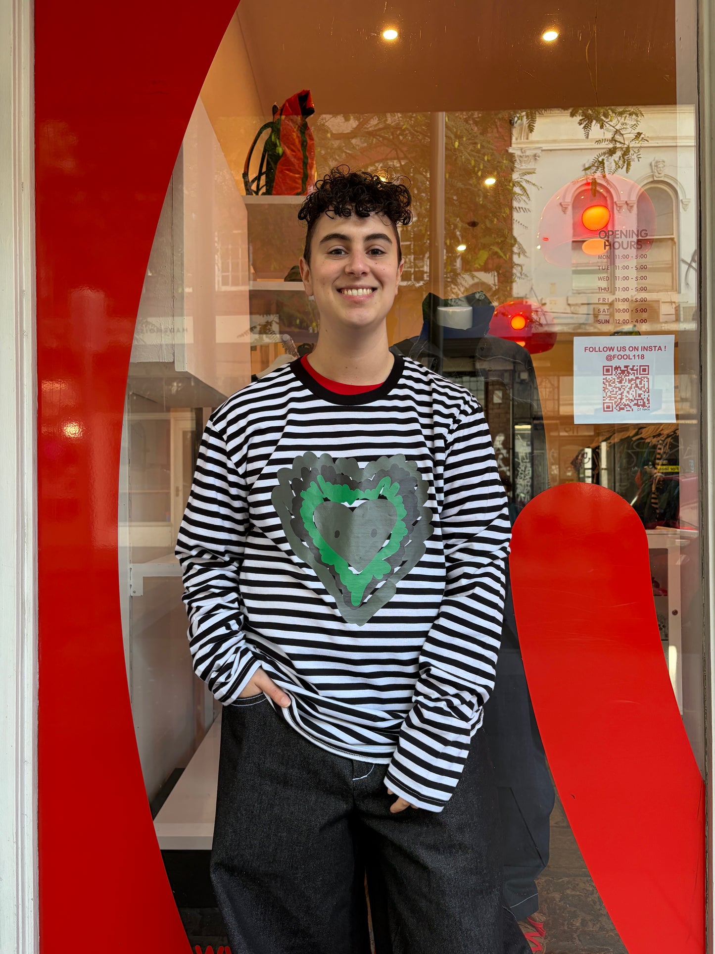 LS Stripe heartstopper tee