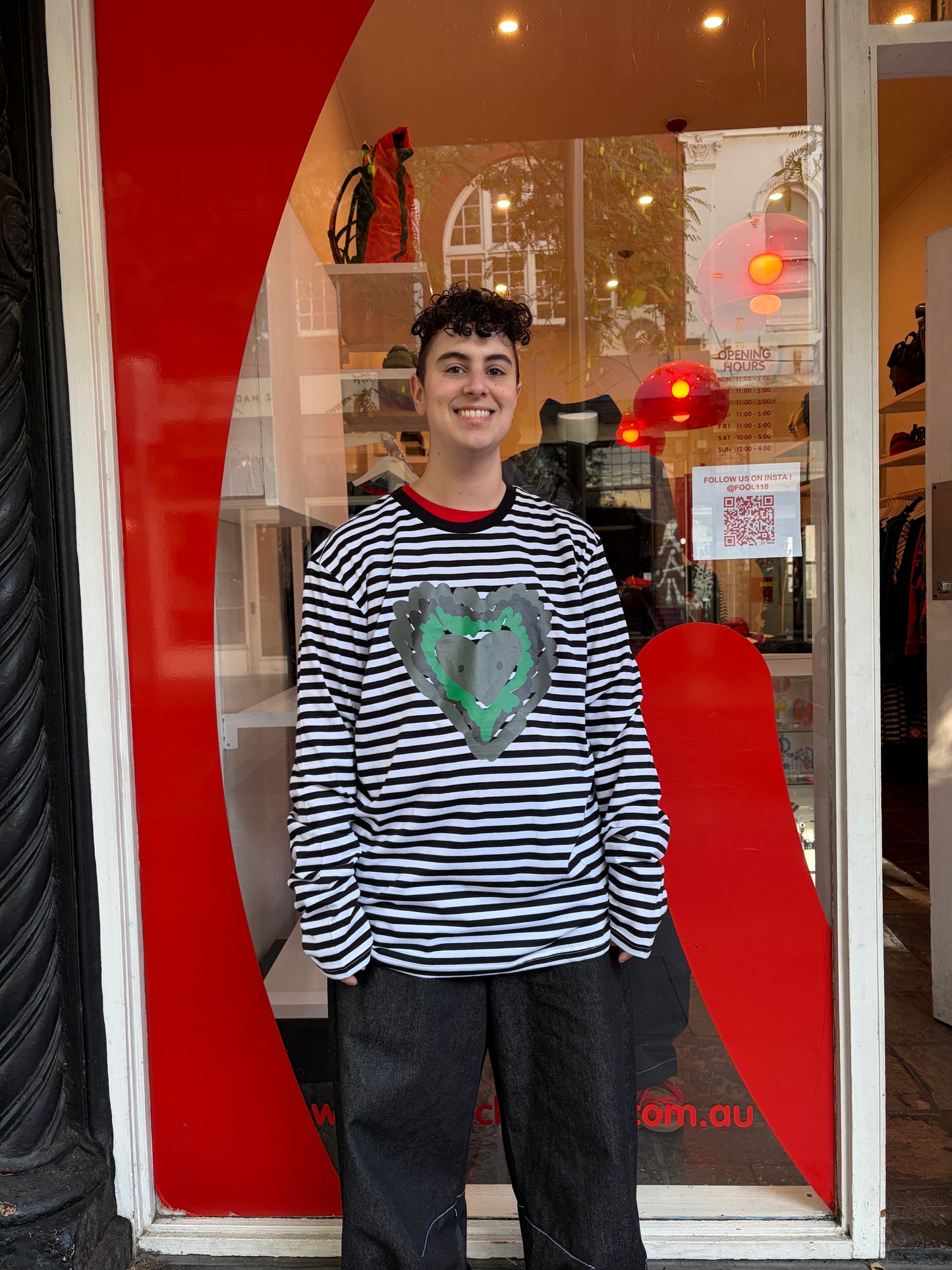 LS Stripe heartstopper tee