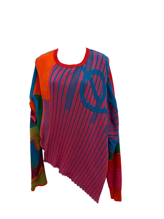 Jigsaw knit Bright mix