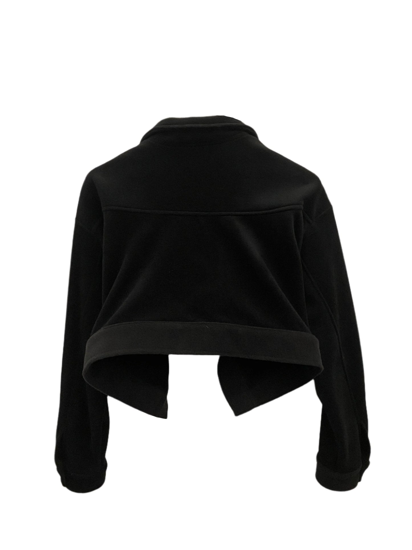 Crop Flip Jacket Black