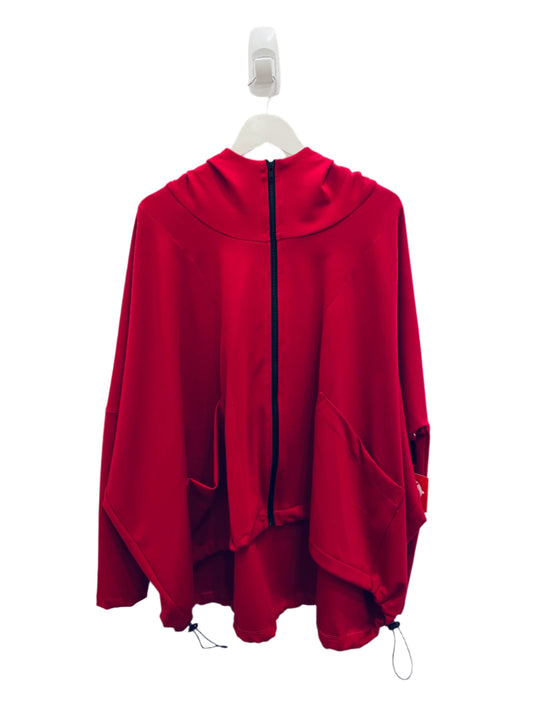 Drawstring Hood Raspberry