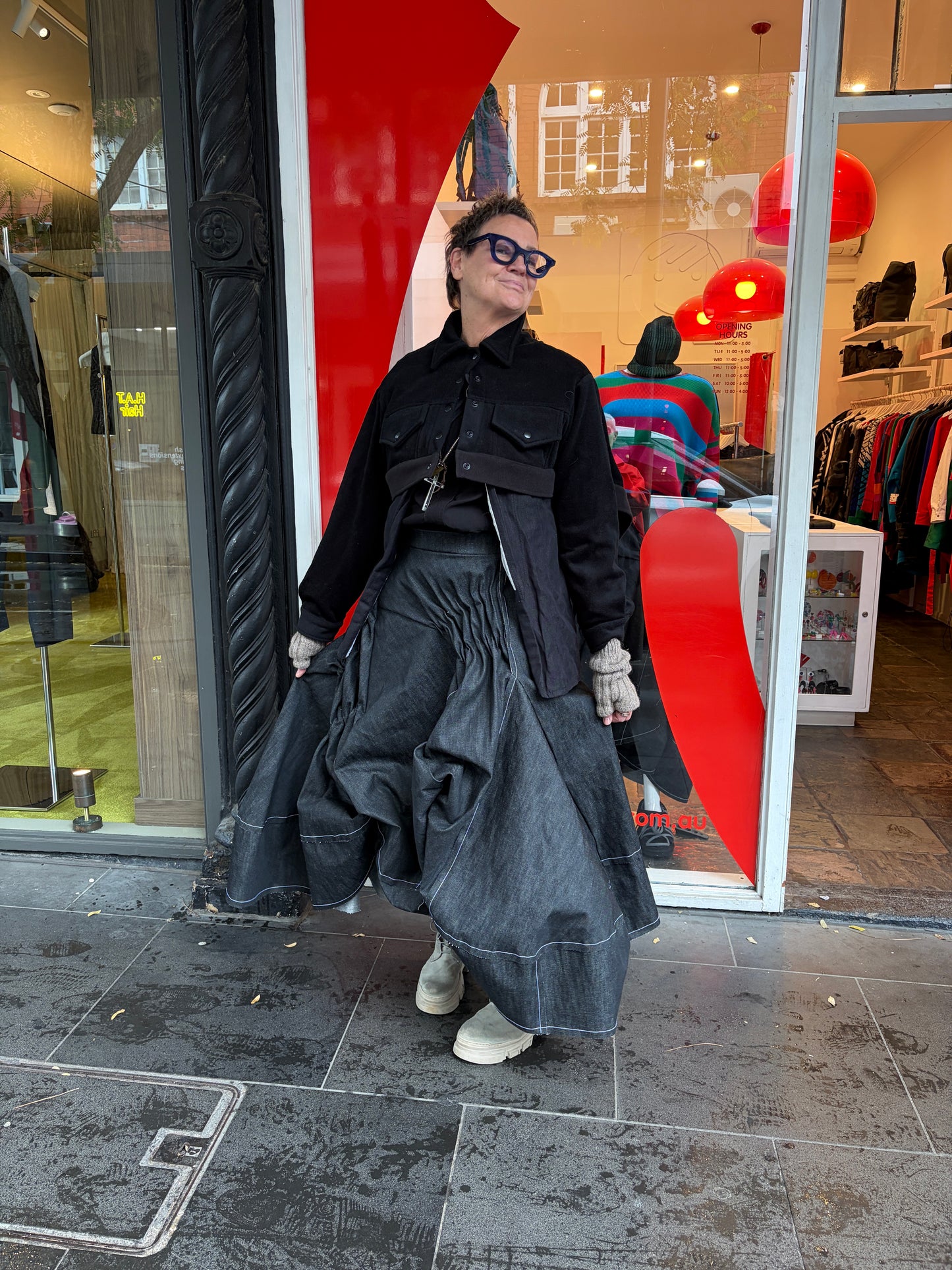 Morticia Skirt Denim