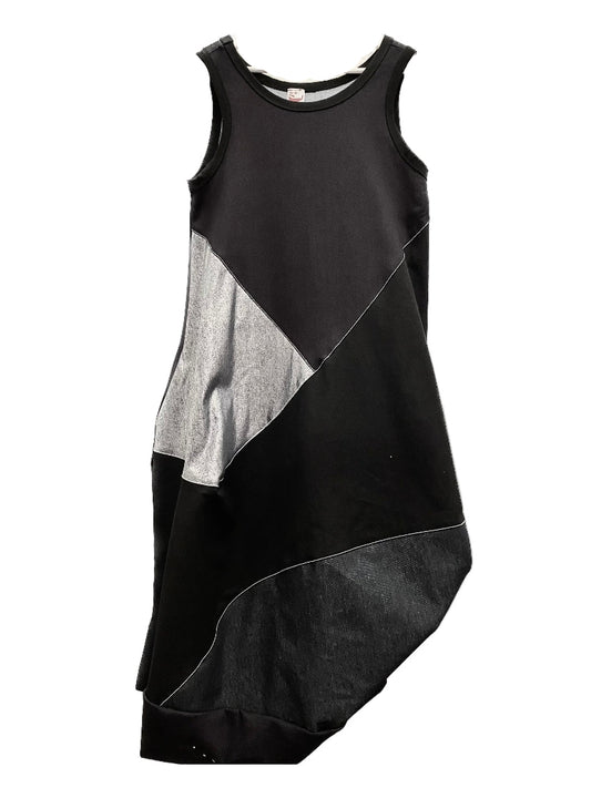 Diagonal Dress Denim/Silver