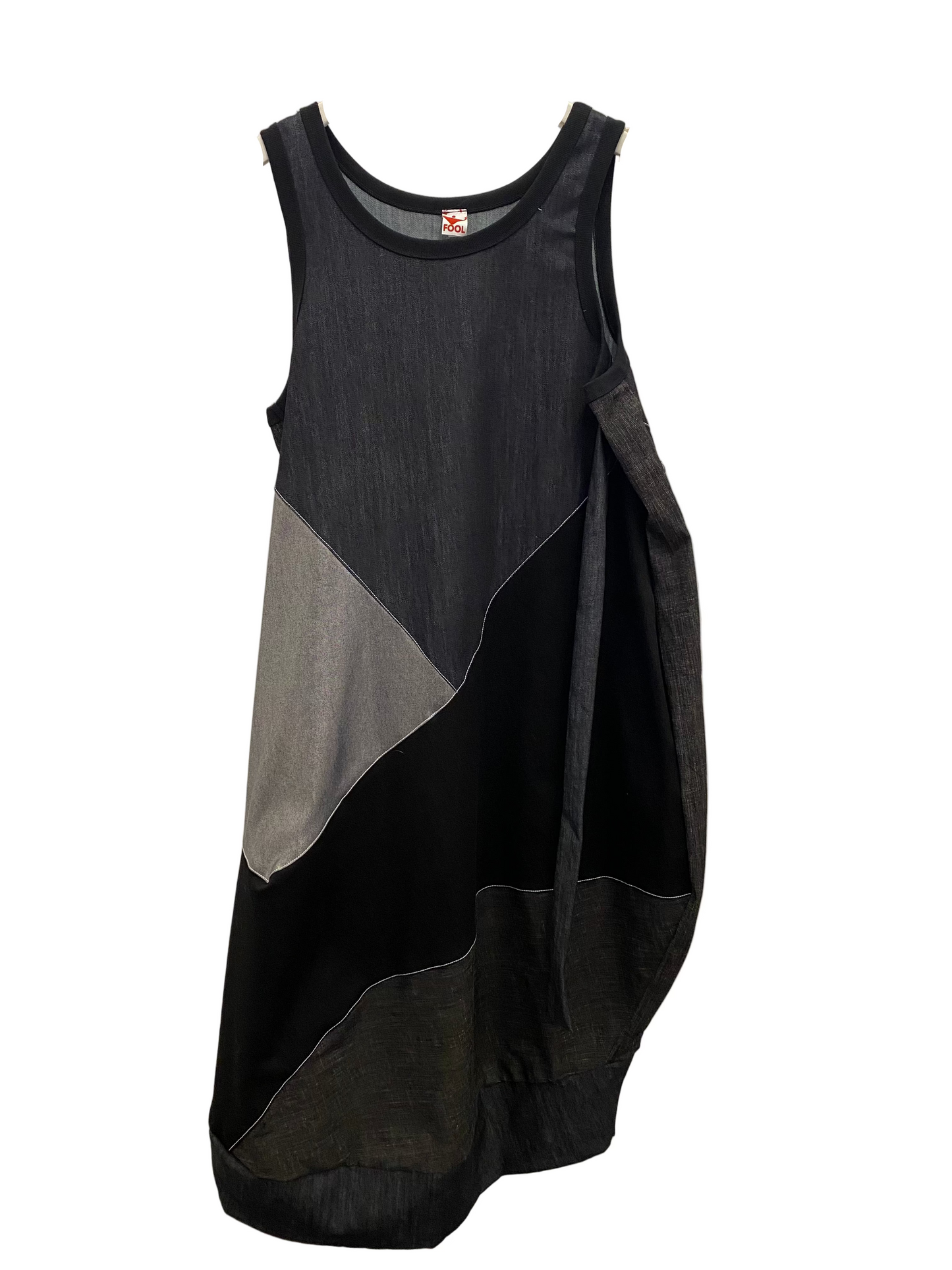 Diagonal Dress Denim/Silver