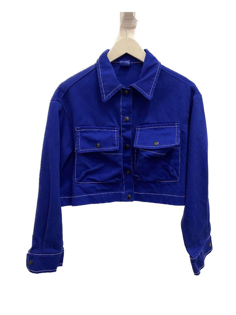 Dyed Crop Pocket Jacket