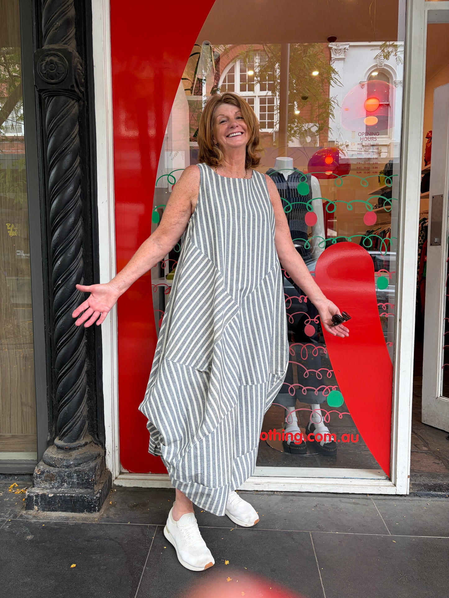 Diagonal dress Lightweight