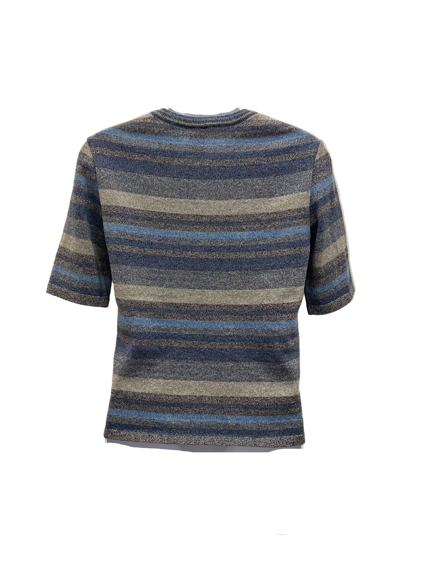 Stripe knit tee Denim