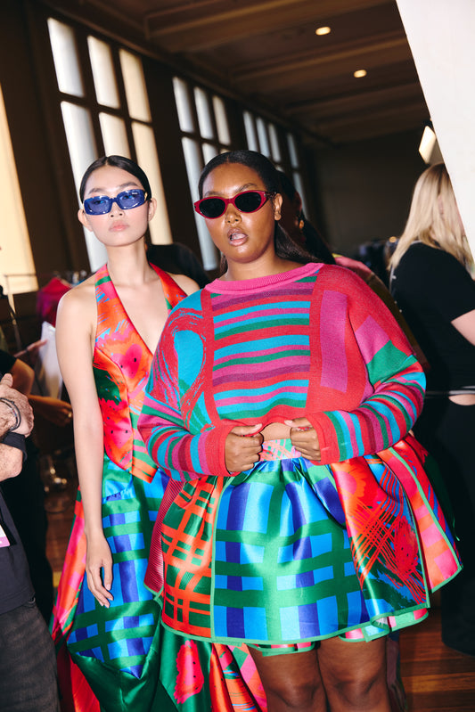 Pepp pleat crop skirt